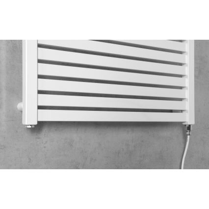 Aqualine - Badezimmer-Elektro-Heizkörper TONDI-E 400W/230V 97 cm weiß gerade