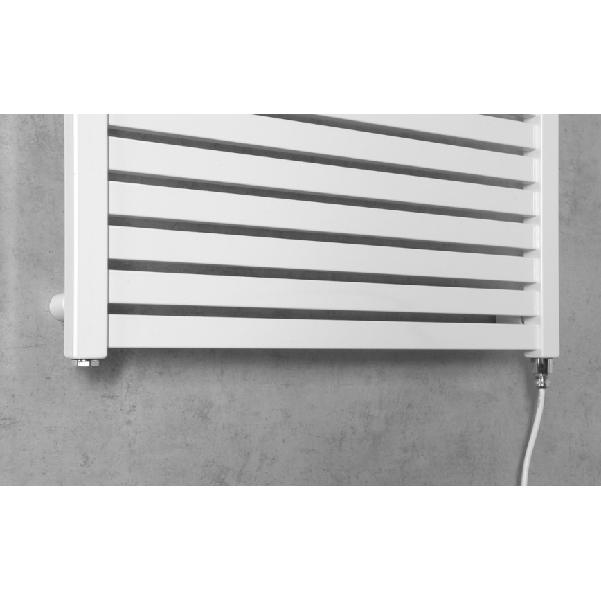 Aqualine - Badezimmer-Elektro-Heizkörper TONDI-E 400W/230V 97 cm weiß gerade