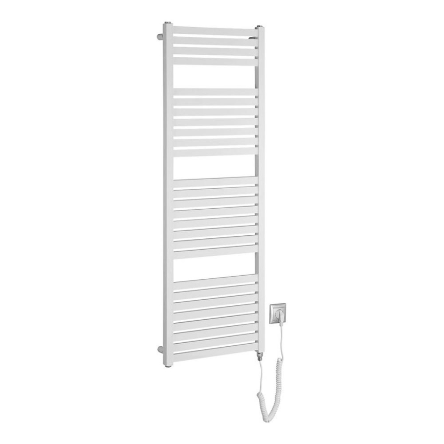 Aqualine - Badezimmer-Elektro-Heizkörper TONDI-E 500W/230V 133 cm weiß gerade
