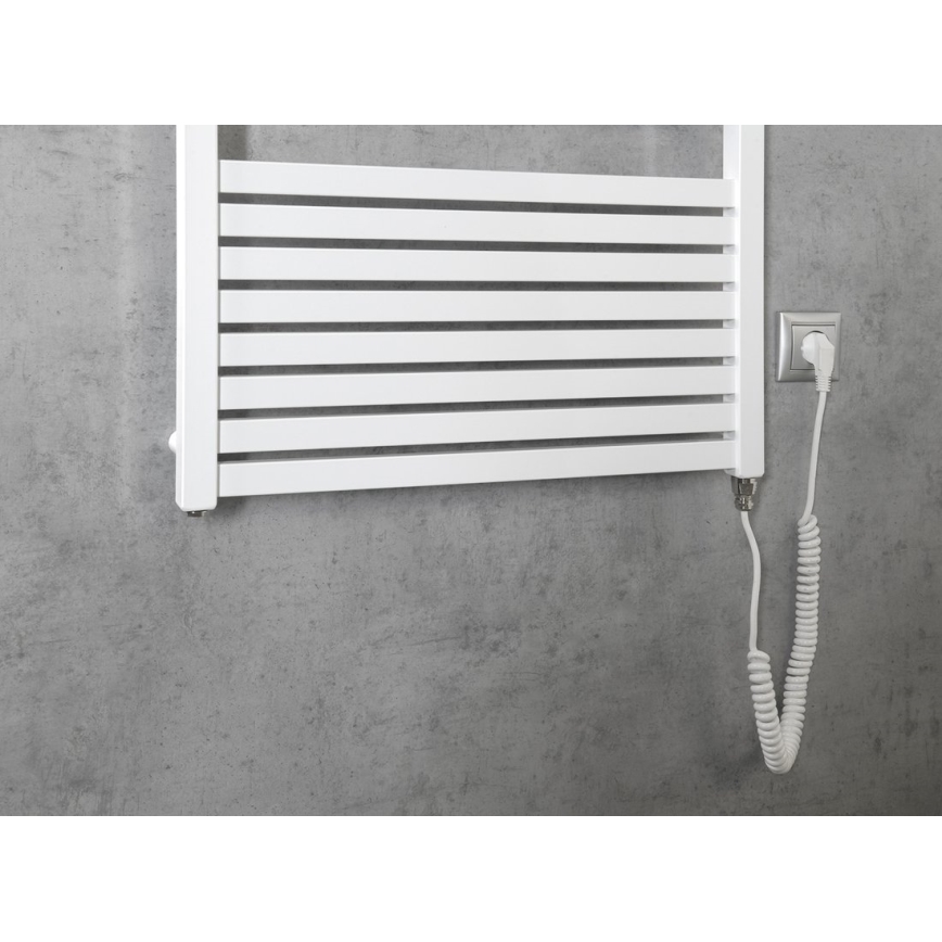 Aqualine - Badezimmer-Elektro-Heizkörper TONDI-E 600W/230V 133 cm weiß gerade