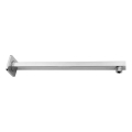 Aqualine - Duscharm eckig 40,4 cm glänzendes Chrom