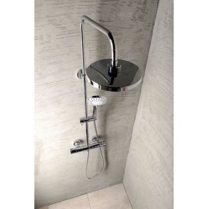 Aqualine - Duschgarnitur mit thermostatischer Armatur LIGA glänzendes Chrom