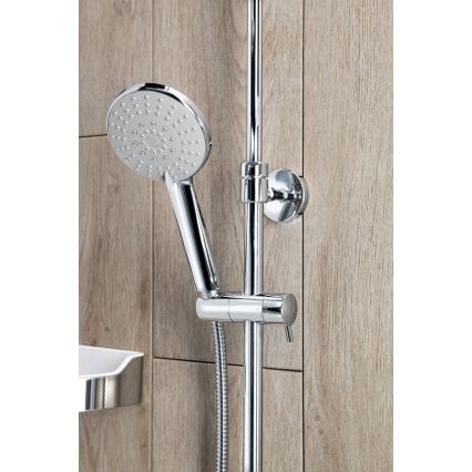 Aqualine - Duschgarnitur mit thermostatischer Armatur LIGA glänzendes Chrom