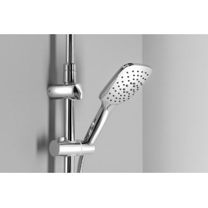 Aqualine - Duschset KERA, glänzender Chrom