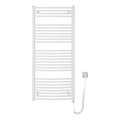 Aqualine - Elektrischer Badheizkörper ORBIT-E 600W 132x60 cm, weiß, rund