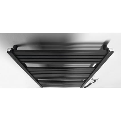 Aqualine - Elektrischer Badheizkörper TONDI-E 400W 97x60 cm matt schwarz