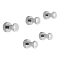 Aqualine - SET 5x Wandhaken SAMBA glänzender Chrom