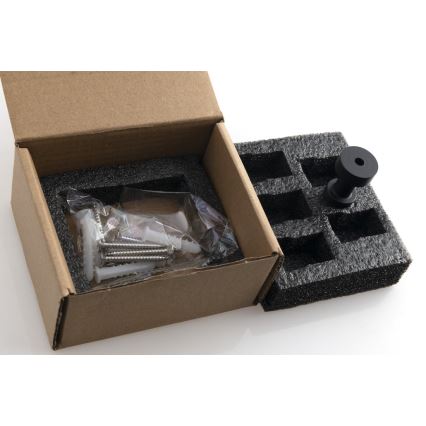 Aqualine - SET 5x Wandhaken SAMBA matt schwarz