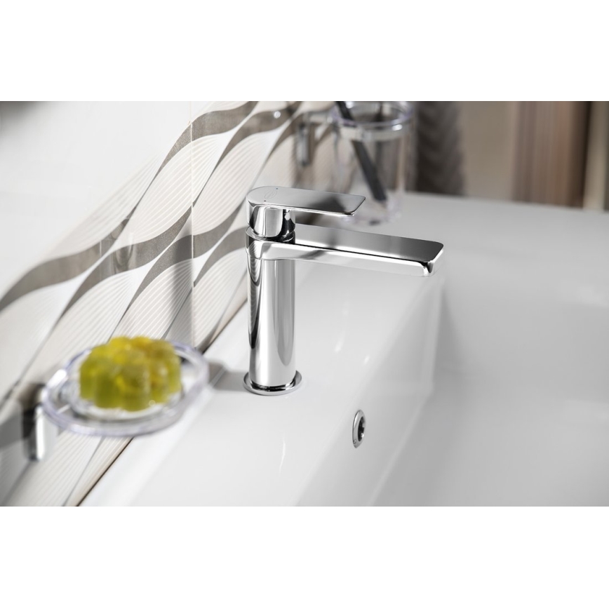Aqualine - Waschbeckenarmatur DAPHNE 15,5 cm glänzendes Chrom