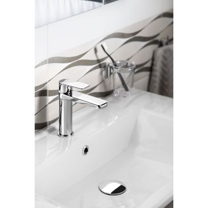 Aqualine - Waschbeckenarmatur DAPHNE 15,5 cm glänzendes Chrom
