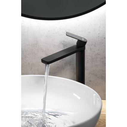 Aqualine - Waschbeckenarmatur DAPHNE 29 cm matt schwarz