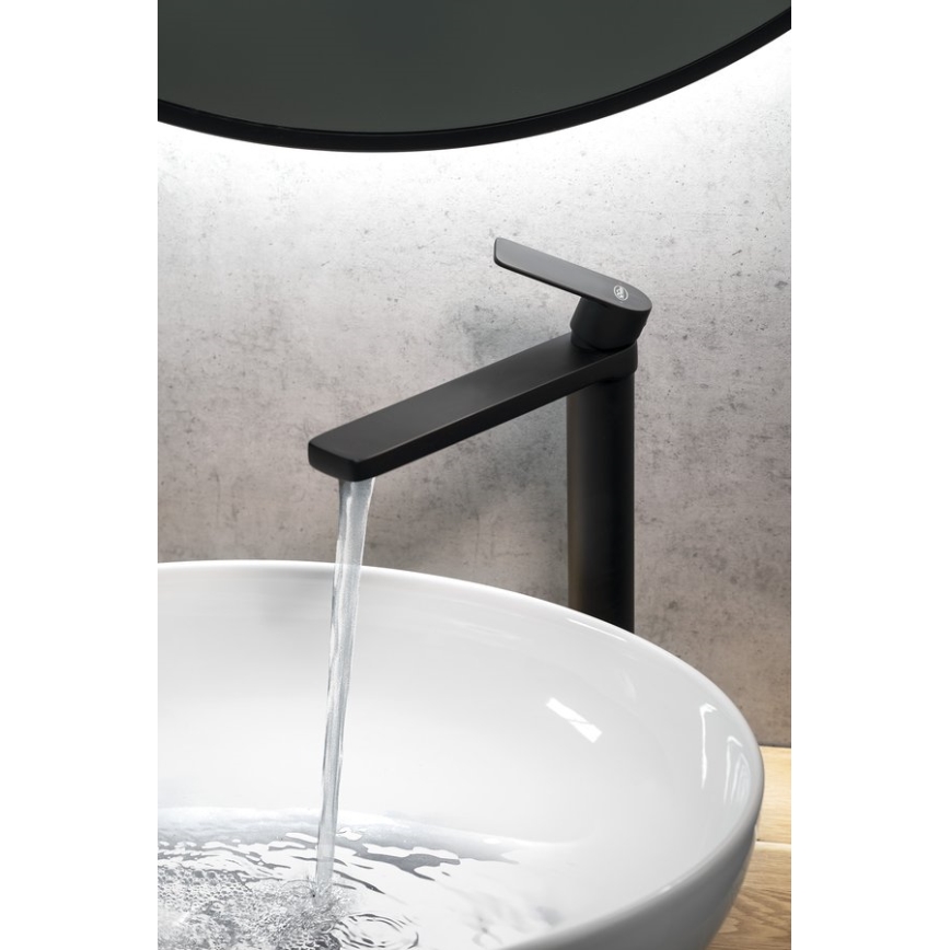 Aqualine - Waschbeckenarmatur DAPHNE 29 cm matt schwarz