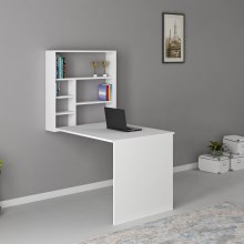 Arbeitstisch mit einem Regal SEDIR 154,2x90 cm weiß