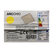 Arcchio – Dimmbare LED-Deckenleuchte PHILIA LED/20W/230V 3000-6000K + Fernbedienung