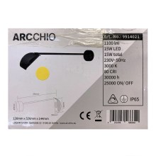 Arcchio - LED-Wandleuchte für den Außenbereich GRAYSON LED/15W/230V IP65