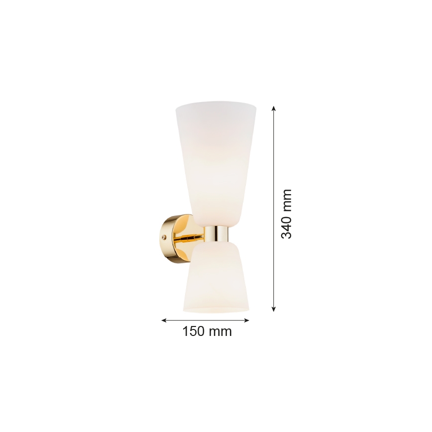 Argon 1034 - Wandleuchte RENO 2xE14/7W/230V0