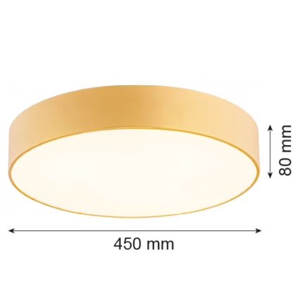 Argon 1458 - Deckenleuchte DARLING 3xE27/15W/230V Ø 45 cm gold