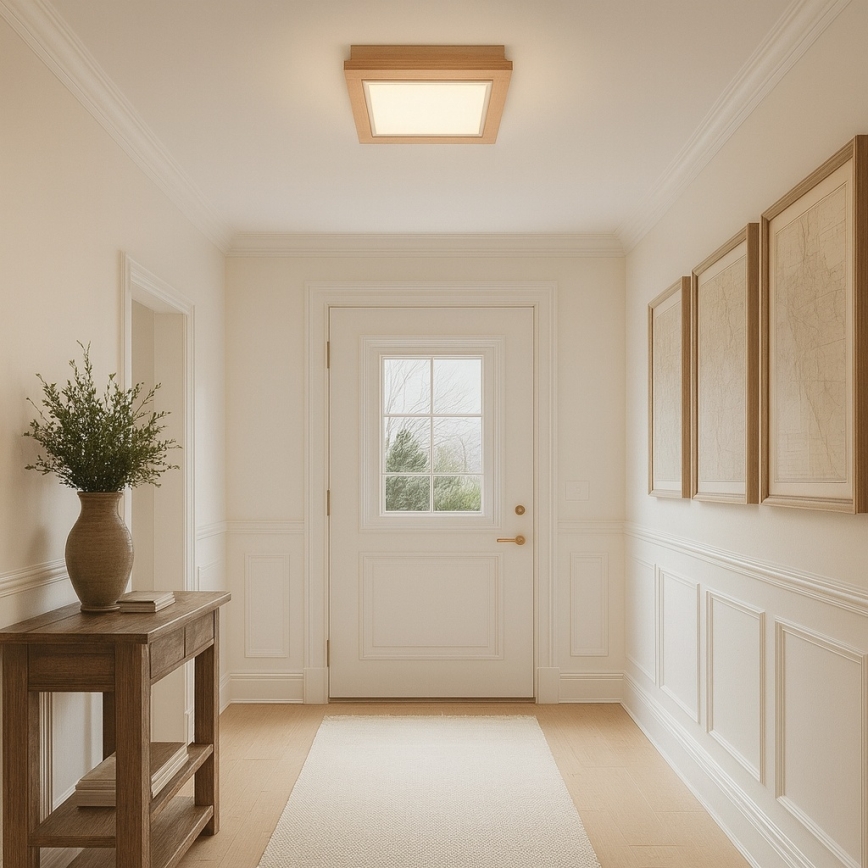 Argon 1871 - Deckenleuchte TABOR 4xE27/15W/230V 52x52 cm beige