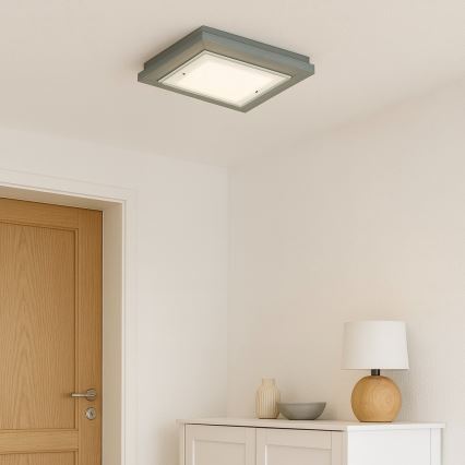 Argon 1873 - Deckenleuchte TABOR 4xE27/15W/230V 52x52 cm grau