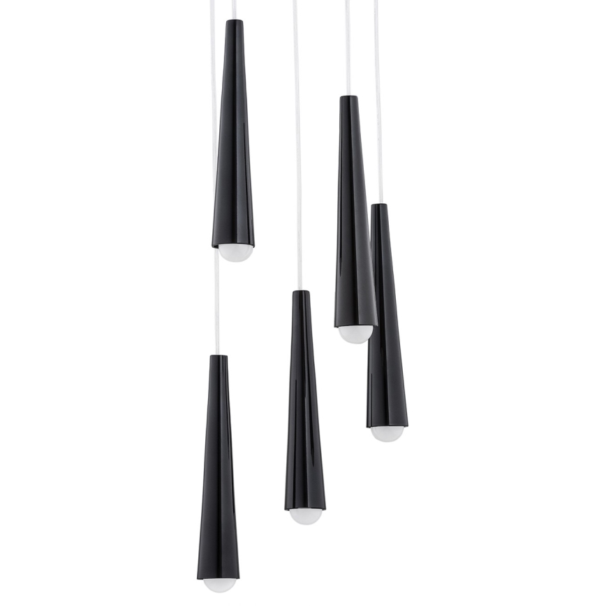 Argon 2103 - Hängeleuchte HOLLYWOOD 5xE14/7W/230V schwarz