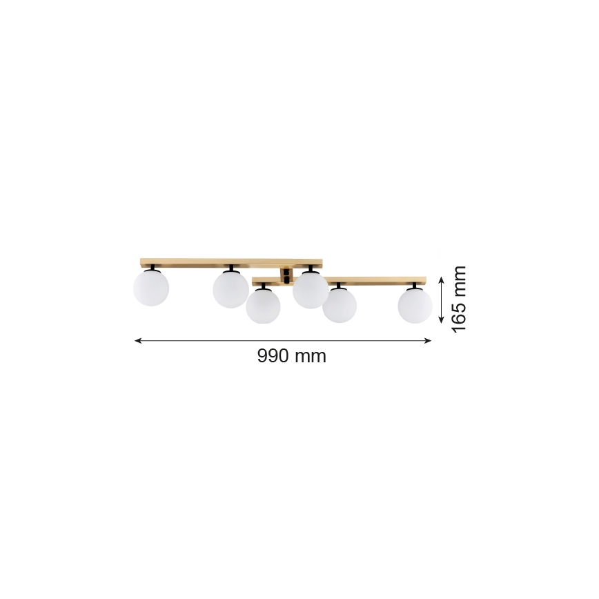 Argon 2544 - Kronleuchter FREEMONT 6xE14/7W/230V