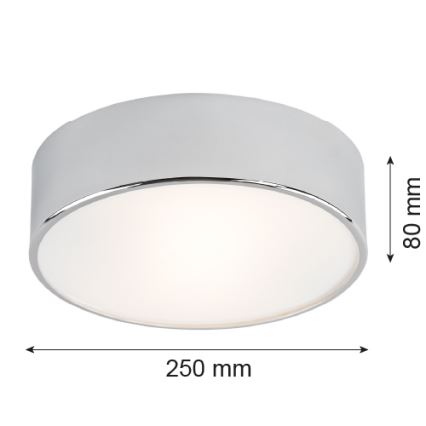 Argon 3083 - Deckenleuchte DARLING 2xE27/15W/230V Ø 25 cm silber