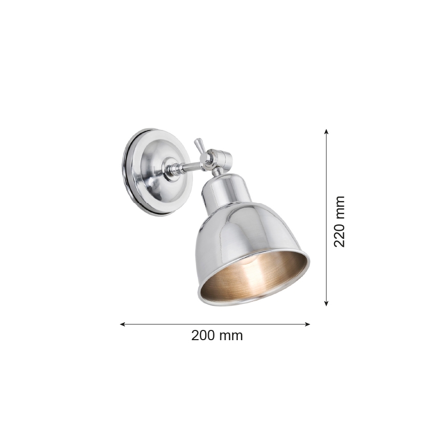 Argon 3172 - Wandleuchte EUFRAT 1xE27/60W/230V