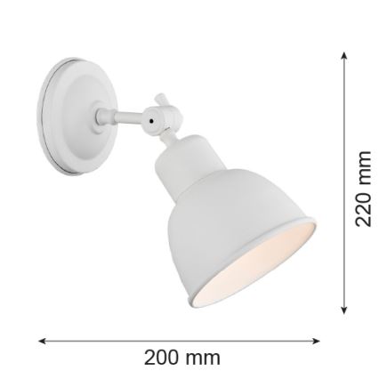 Argon 3172 - Wandleuchte EUFRAT 1xE27/60W/230V