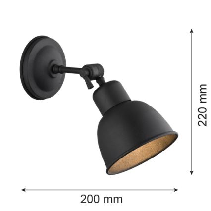 Argon 3172 - Wandleuchte EUFRAT 1xE27/60W/230V