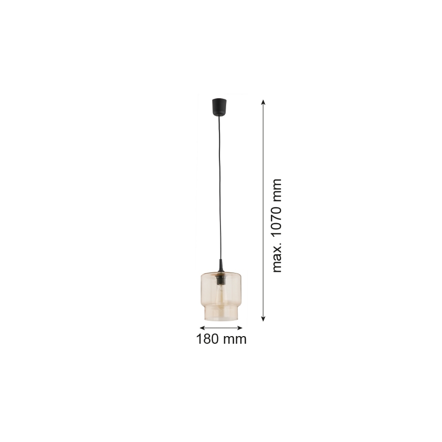 Argon 3273 - Hängeleuchte NEWA 1xE27/15W/230V beige