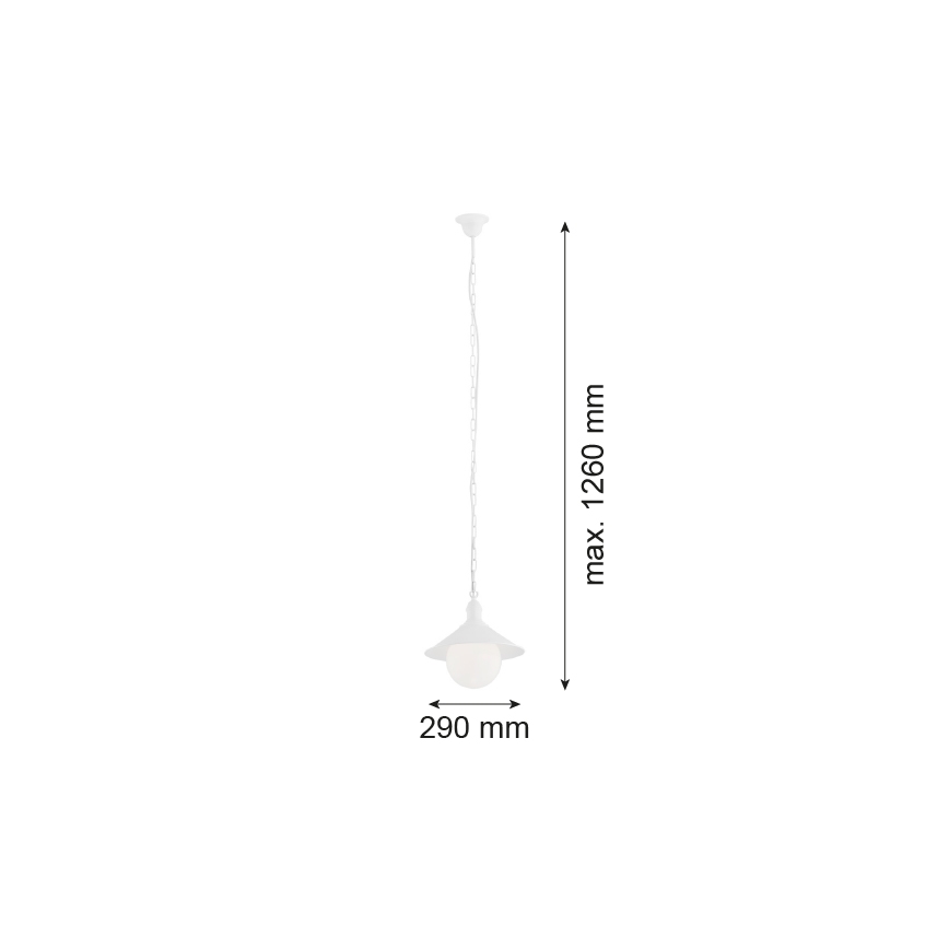 Argon 3296 - Außenhängeleuchte ERBA BIS 1xE27/60W/230V