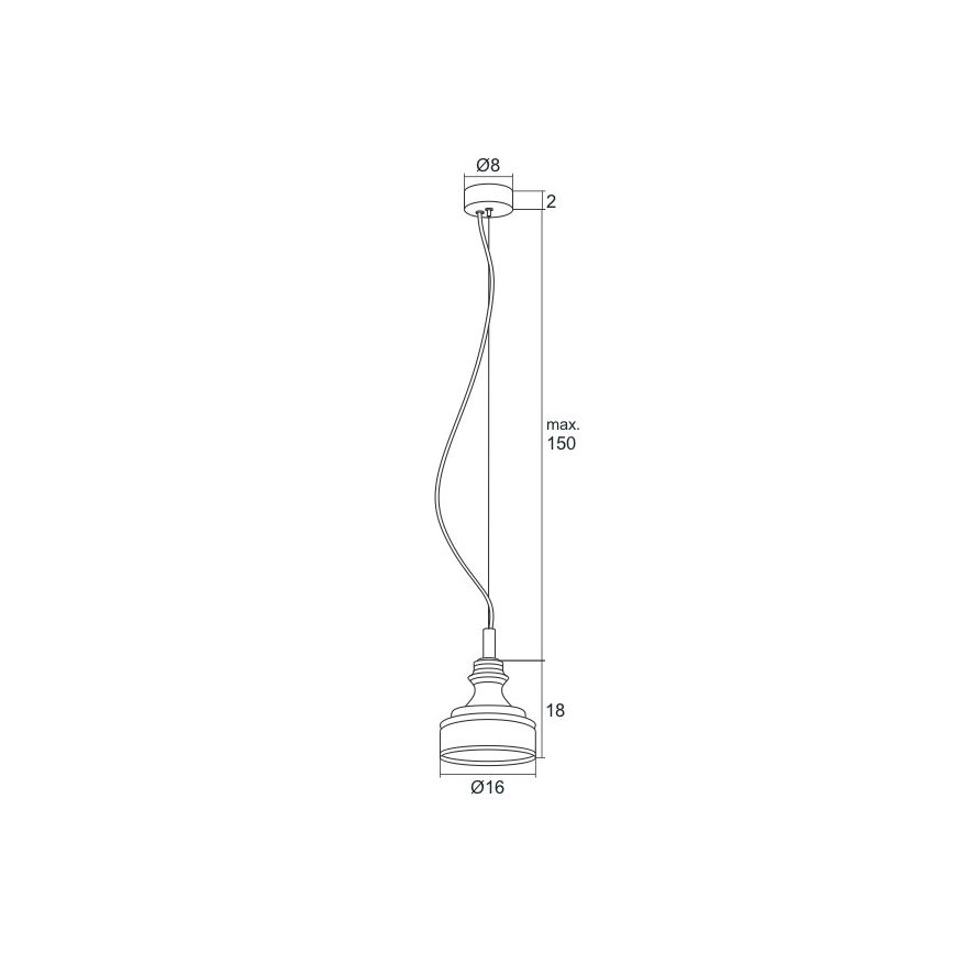 Argon 3795 - LED-Kronleuchter an einer Litze TULUZA LED/5W/230V