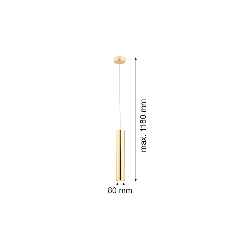 Argon 4057 - Hängeleuchte GOMERA 1xGU10/5W/230V messing