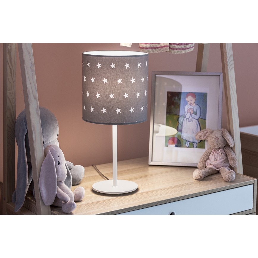 Argon 4126 - Tischlampe MAGIC 1xE27/15W/230V grau/weiß