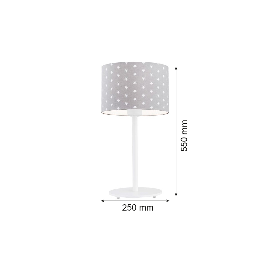 Argon 4126 - Tischlampe MAGIC 1xE27/15W/230V grau/weiß