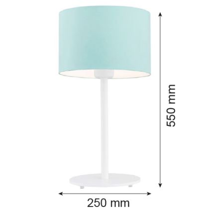 Argon 4127 - Tischlampe MAGIC 1xE27/15W/230V türkisfarbig/weiß