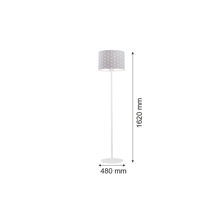 Argon 4130 - Stehlampe MAGIC 1xE27/15W/230V grau/weiß