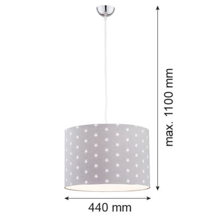 Argon 4134 - Hängeleuchte MAGIC 1xE27/15W/230V grau/weiß