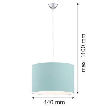 Argon 4135 - Hängeleuchte MAGIC 1xE27/15W/230V türkisfarbig