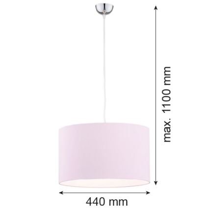 Argon 4136 - Hängeleuchte MAGIC 1xE27/15W/230V rosa