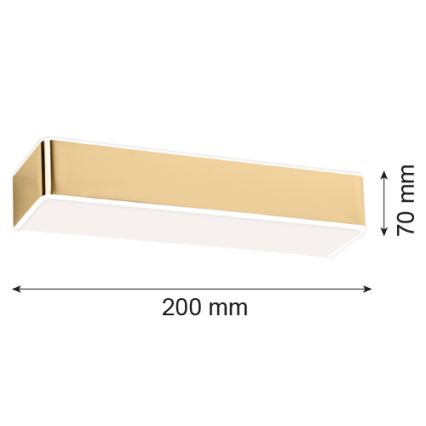 Argon 4147 - Wandbeleuchtung RODAN 1xE27/15W/230V gold
