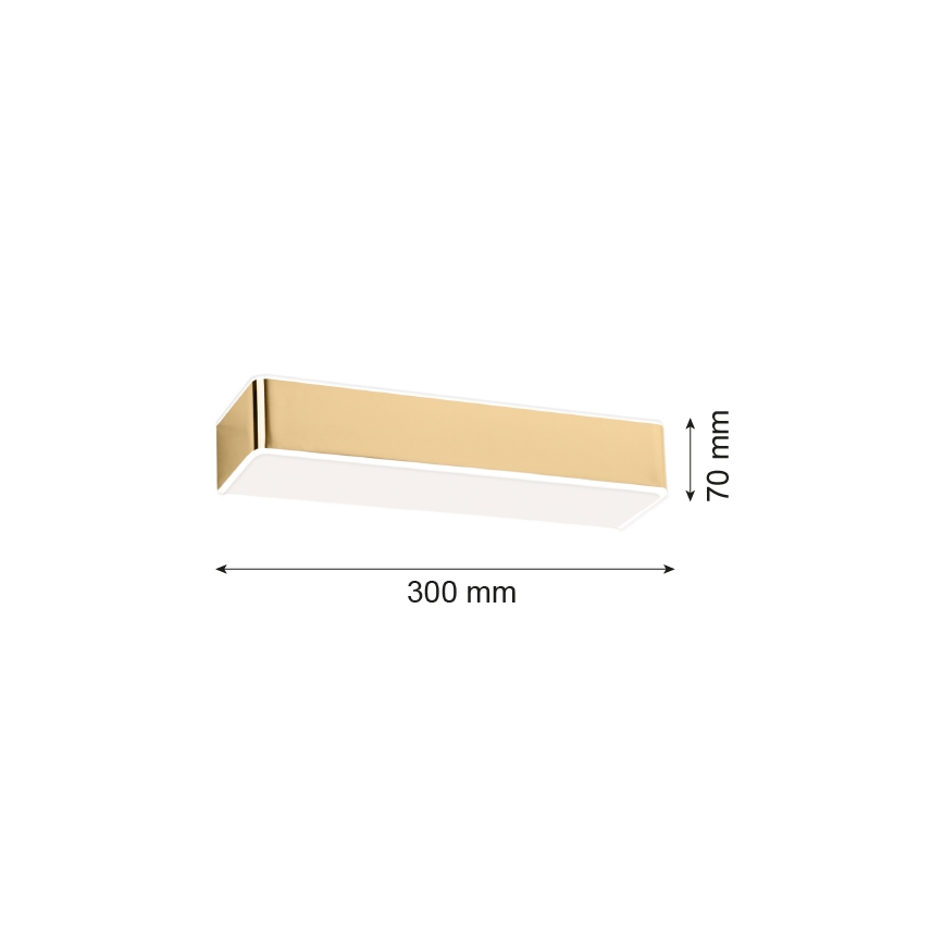 Argon 4148 - Wandlampe RODAN 1xE27/15W/230V gold