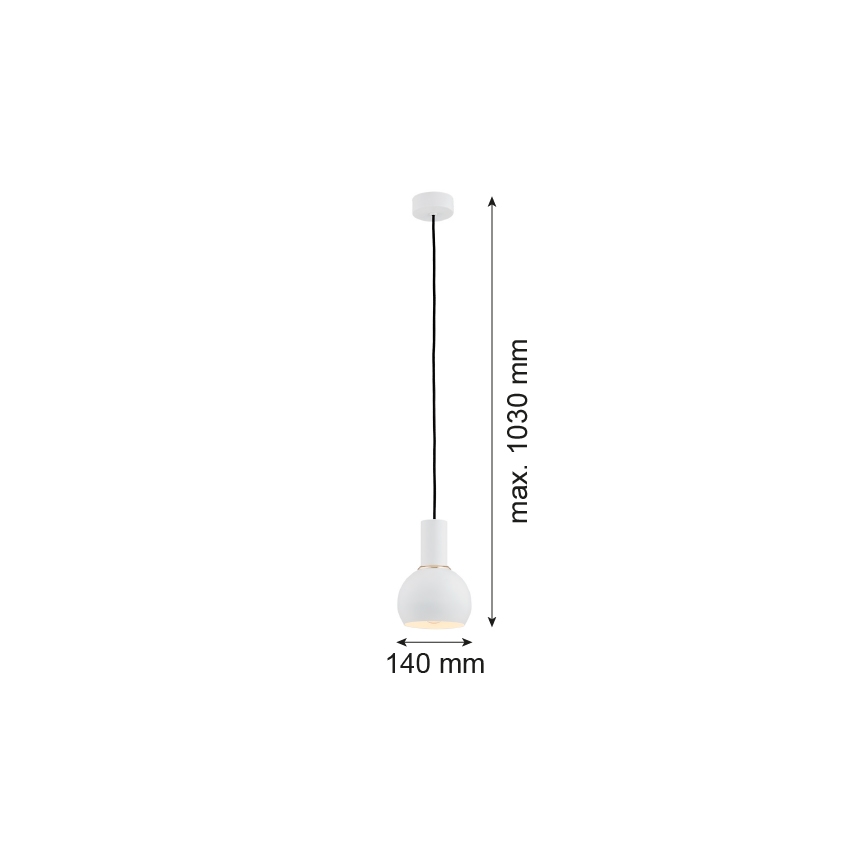 Argon 4215 - Hängeleuchte SINES 1xE27/15W/230V Durchschn. 14 cm weiß