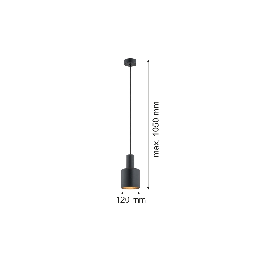 Argon 4219 - Hängeleuchte SINES 1xE27/15W/230V Durchschn. 12 cm schwarz