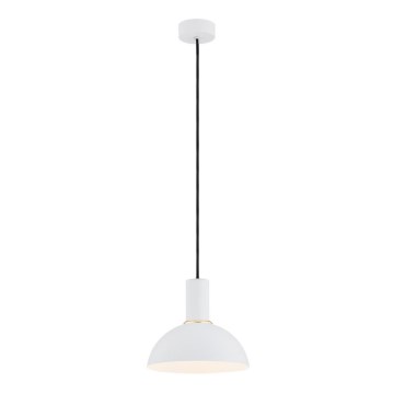 Argon 4220 - Hängeleuchte an Seil SINES 1xE27/15W/230V Ø 28 cm weiß