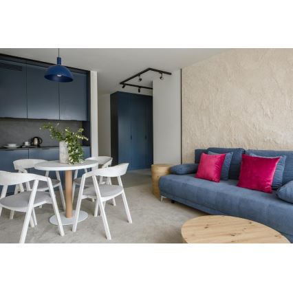 Argon 4221 - Hängeleuchte an Seil SINES 1xE27/15W/230V Ø 28 cm blau