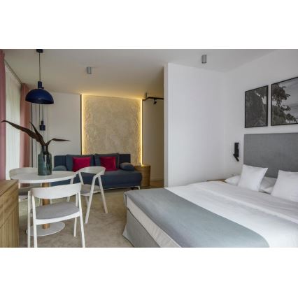 Argon 4221 - Hängeleuchte an Seil SINES 1xE27/15W/230V Ø 28 cm blau