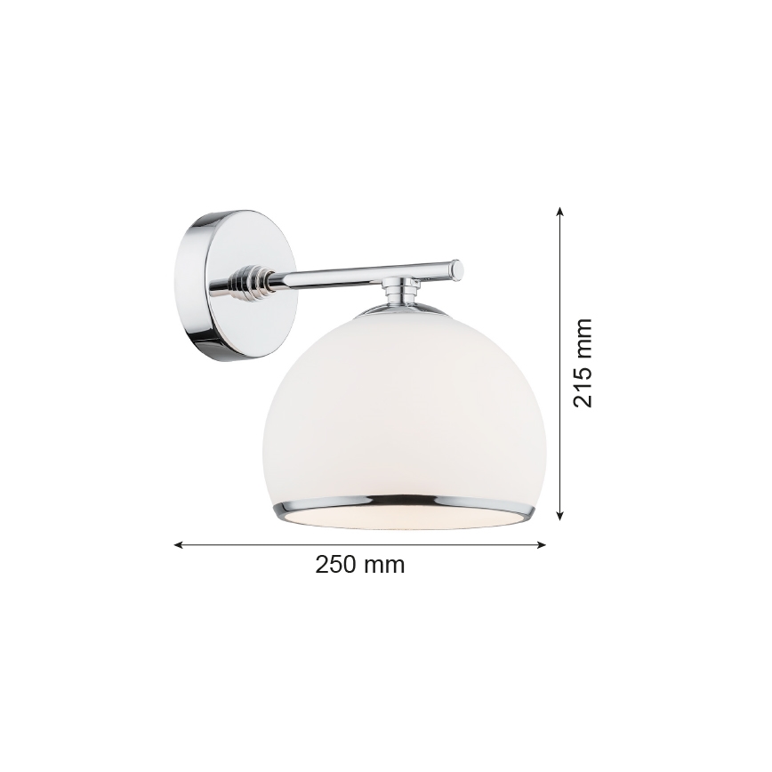 Argon 4254 - Wandleuchte MARBELLA 1xE27/15W/230V glänzendes Chrom