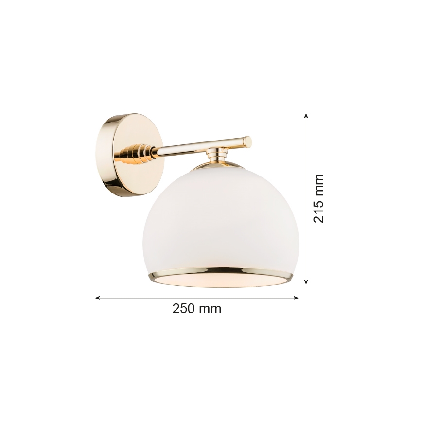 Argon 4255 - Wandleuchte MARBELLA 1xE27/15W/230V Messing