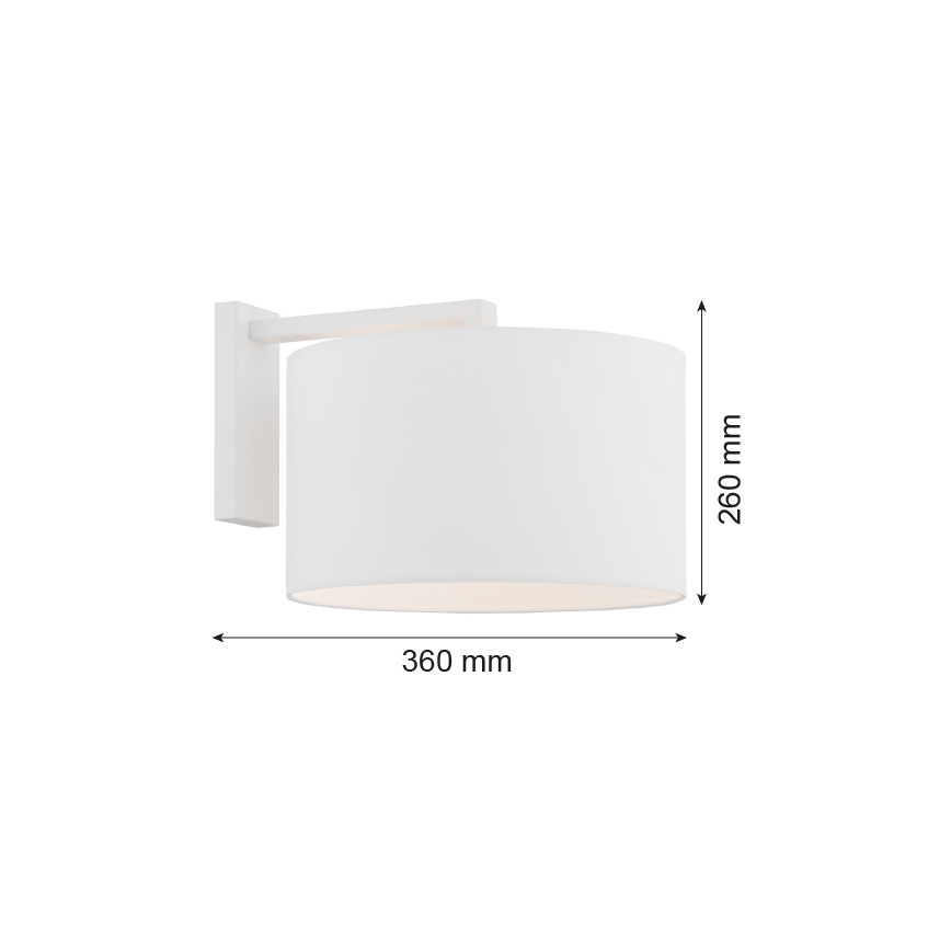 Argon 4294 - Wandlampe KARIN 1xE27/15W/230V weiß